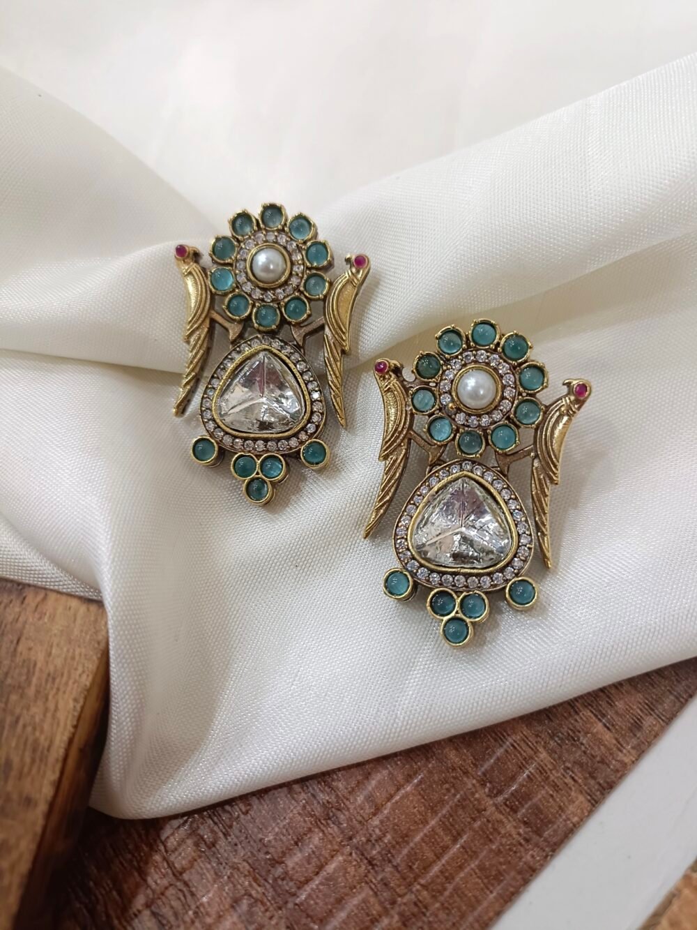 Kalakosh Royal Peacock Motif Earrings – A Statement of Heritage & Elegance